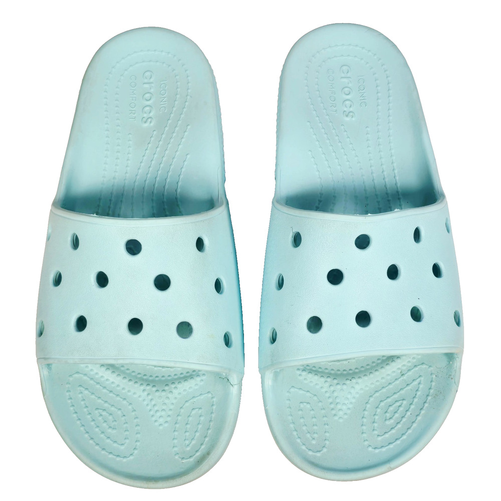 CROCS Classic Slides Unisex, Women's 9 Men's 7 Aqua Blue/Turquoise - Picture 4 of 9